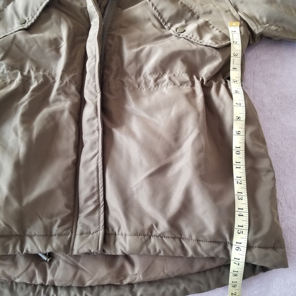 ⭐HP⭐H&M Khaki Green Padded Parka with Faux Fur Hood Trim NWT - Picture 14 of 16